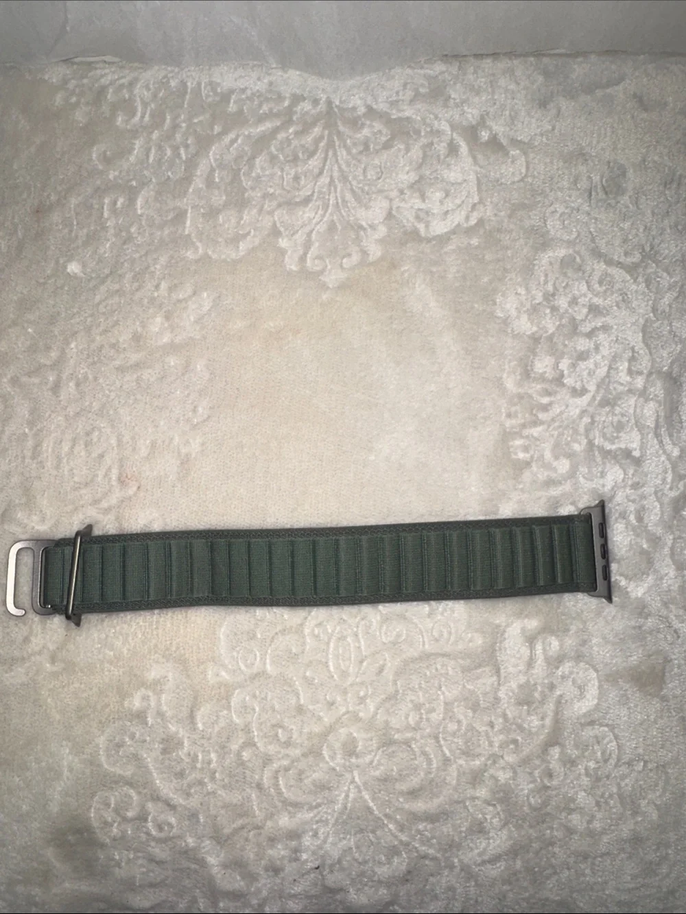 Apple Olive Green Nylon Loop Watch Band